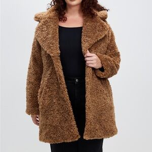Abercrombie & Fitch brown teddy coat